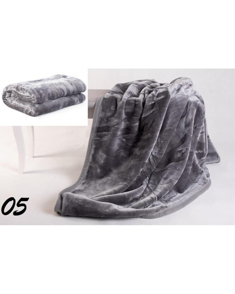 Koc akrylowy 160/200 szary