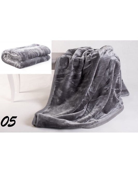 Koc akrylowy 160/200 szary